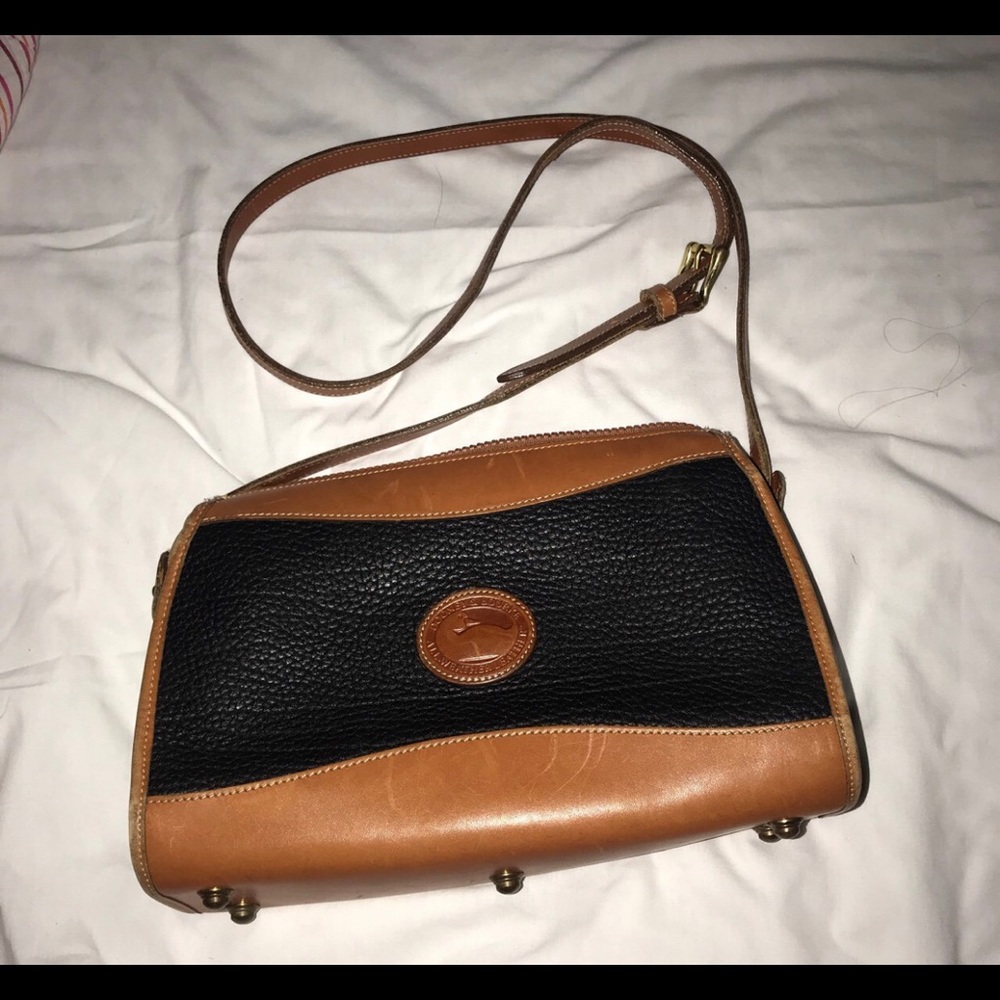 Vintage Leather Bourne and Dooney Crossbody Purse